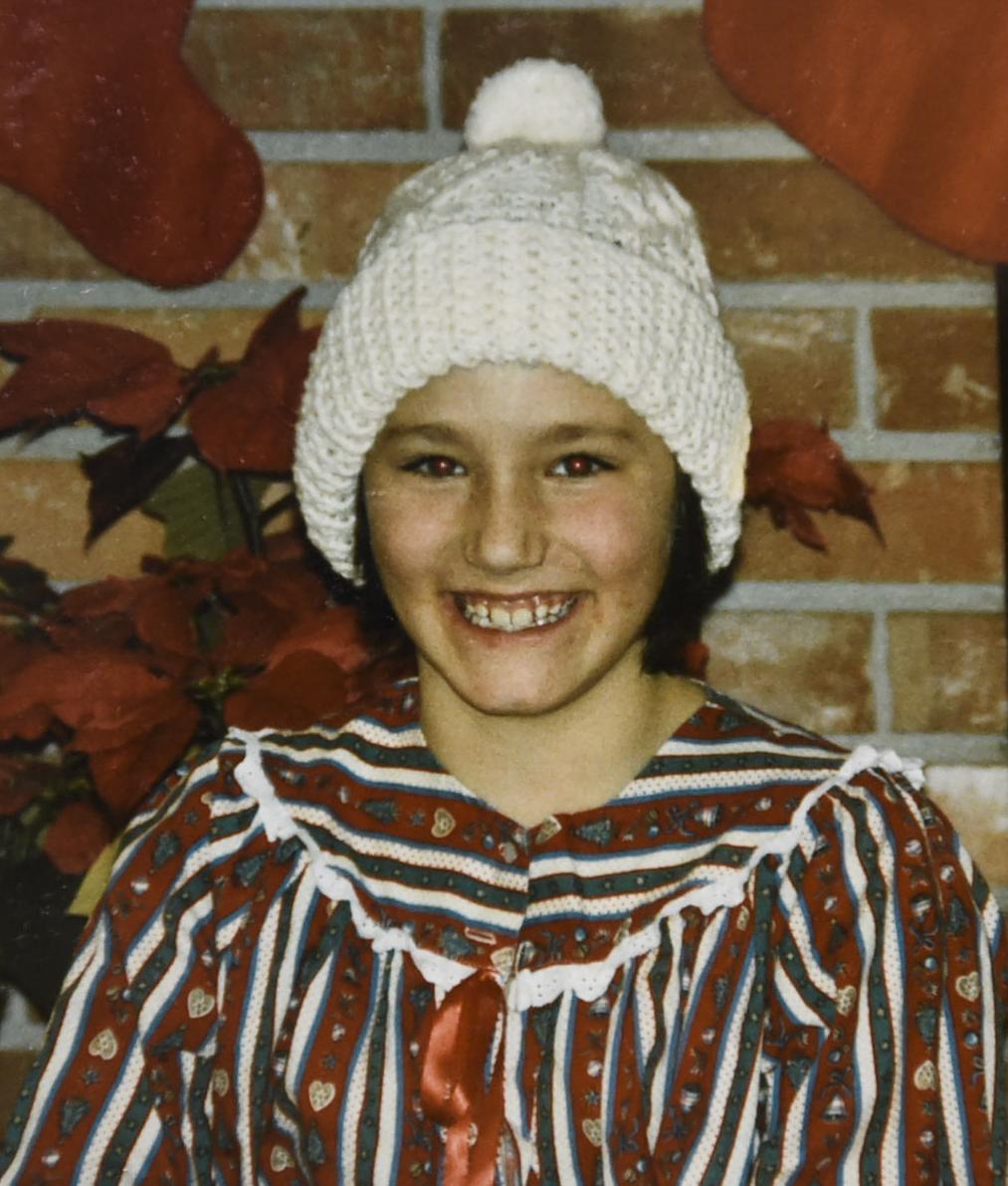 Linda Glantz on Christmas Day in 1986